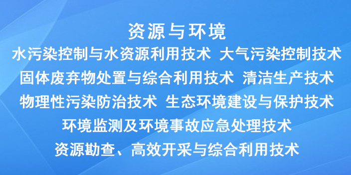 國家重點支持的高新（資源與環境）技術領域有哪些？