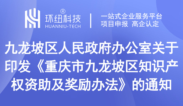 重慶市九龍坡區印發《重慶市九龍坡區知識產權資助及獎勵辦法》