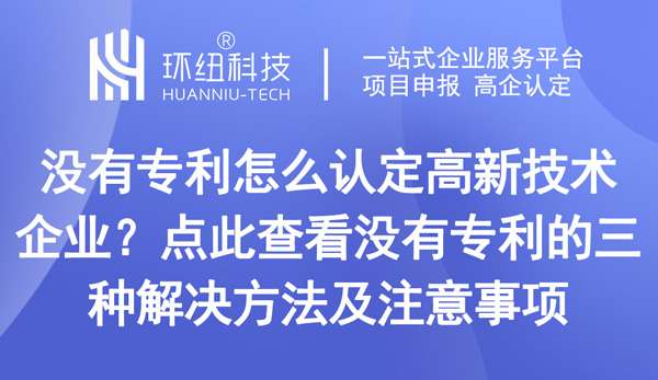 沒有專利怎么認定高新技術企業