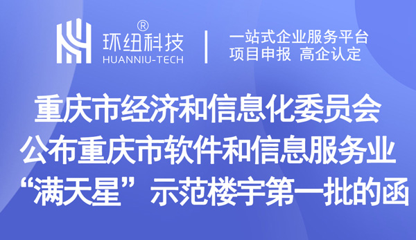 重慶市軟件和信息服務業滿天星示范樓宇