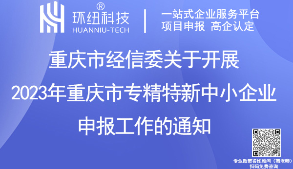 2023年重慶市專精特新中小企業(yè)申報(bào)