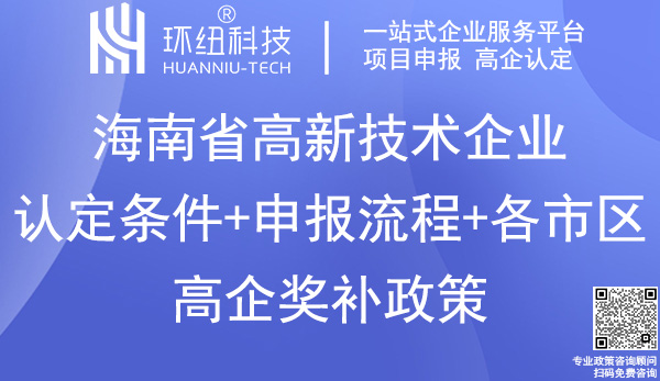 海南省高新技術(shù)企業(yè)認定申報