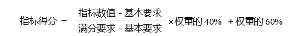 評價指標得分計算